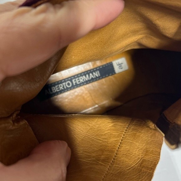 Alberto Fermani Burgundy Suede Ankle Boots 39 - Picture 7 of 10